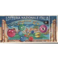 BIGLIETTO DELLA LOTTERIA ITALIA CON TAGLIANDO SERIE R 1996 - C11-380