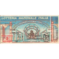 BIGLIETTO DELLA LOTTERIA NAZIONALE ITALIA - 1995 CON TAGLIANDO 32-224