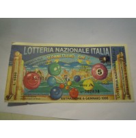BIGLIETTO DELLA LOTTERIA NAZIONALE ITALIA - 1996 - CON TAGLIANDO C11-584