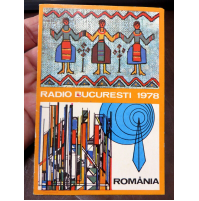 BIGLIETTO DI AUGURI - RADIO BUCURESTI 1978 - ROMANIA -