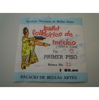 BIGLIETTO - ISTITUTO NACIONAL DE BELLAS ARTES BALLET DE MEXICO - 1973 -  C8-217