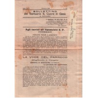 BOLLETTINO DEL SANTUARIO S. CUORE DI GESU' IN NOVARA FEBBRAIO 1945 N.301 22-11