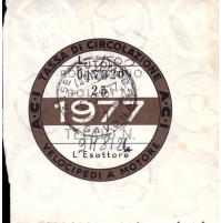 BOLLO TASSA DI CIRCOLAZIONE 1977 - VELOCIPEDI A MOTORE -