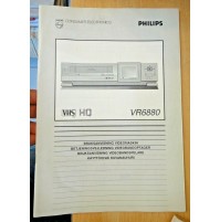BRUKSANVISNING VIDEOMASKIN VIDEO RECORDER PHILIPS VR6880 - VHS MULTILINGUE