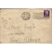 BUSTA  AFFRANCATA CON CENT.50 - DA TORINO PER ANGELO ROLANDO ALBENGA - 1940 -