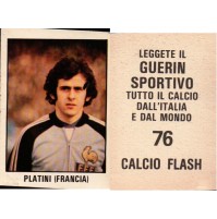 CALCIO FLASH 1981-82 Lampo Figurina-Sticker n. 76 - PLATINI FRANCIA - NUOVA N°76