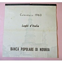 CALENDARIO DEL 1963 - LAGHI D'ITALIA - BANCA POPOLARE DI NOVARA - 