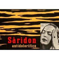 CARTA ASSORBENTE PUBBLICITARIA ANNI '50 - ANTIDOLORIFICO SARIDON 