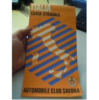 CARTA STRADALE DELL'ITALIA - OMAGGIO DELL'AUTOMOBILE CLUB SAVONA - VINTAGE - L-5