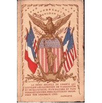 CARTE POSTALE - CARTOLINA DEL 1917 FRANCESE U.S.A. STATUA DELLA LIBERTA' C8-178