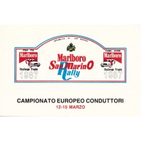 CARTOLINA 1987 SAN MARINO RALLY - CAMPIONATO EUROPEO CONDUTTORI - FDC