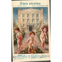 CARTOLINA CARA PICCINA - LIBERO BOVIO MUSICA DI GAETANO LAMA - BAMBINI CANZONI