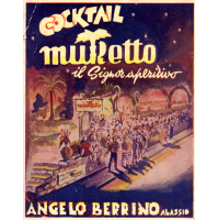 CARTOLINA COCKTAIL MURETTO - 1956 - FIRMA ANGELO BERRINO -