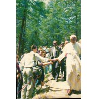 CARTOLINA DEGLI ANNI '80 - Papa Wojtyla - GIOVANNI PAOLO II A BENIGNO CANAVESE