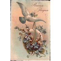 CARTOLINA DEL 1930 DA POGLI PER MILANO - BUONA PASQUA -  C10-452