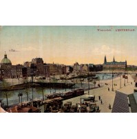 CARTOLINA DI AMSTERDAM - WESTERDOK VG 1914