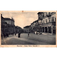 CARTOLINA DI MONCALIERI - PIAZZA VITTORIO EMANUELE II - 1947 -