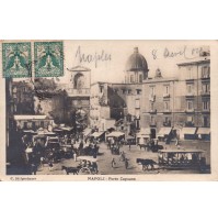 CARTOLINA DI NAPOLI VG 1904 - PORTA CAPUANA - MERCATO -
