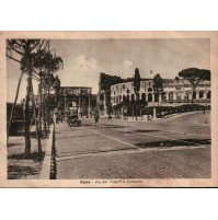 CARTOLINA DI ROMA - VIA DEI TRIONFI E COLOSSEO - 1948 VG