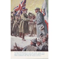 CARTOLINA LEGA ITALO BRITANNICA ARMI ESERCITO MARINA COLONIALE 1914 1916 4-73