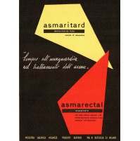 CARTOLINA PUBBLICITARIA FARMACEUTICA MEDICINALE - ASMARITARD ASMA - 1955 MILANO