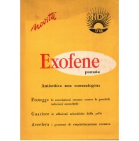 CARTOLINA PUBBLICITARIA FARMACEUTICA MEDICINALE - EXOFENE POMATA - MIDY 1955