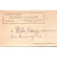 CARTOLINA PUBBLICITARIA - MOBILI DIONIGI GASLINI - PALAZZOLO MILANESE C9-1423