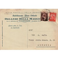 CARTOLINA PUBBLICITARIA - ORLANDO DELLA MAGGIORE - VIAREGGIO - 1948 VG
