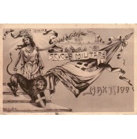CARTOLINA SCUOLA MILITARE DI MODENA - MAK 100 - CORSO 1910-12 - VG 1912 - 