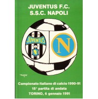 CARTOLINA SPORT JUVENTUS F.C - S.S.C. NAPOLI CAMPIONATO DI CALCIO 1990-91 C6-354
