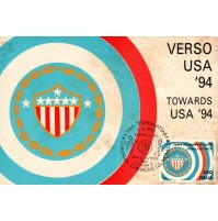 CARTOLINA VERSO USA '94 - TOWARDS - FDC ITALIA '90 COPPA DEL MONDO DI CALCIO -