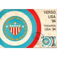 CARTOLINA VERSO USA '94 - TOWARDS - FDC ITALIA '90 COPPA DEL MONDO DI CALCIO 
