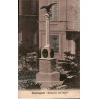 CARTOLINA di SALSOMAGGIORE MONUMENTO DELL'AQUILA - VG 1914 -