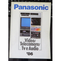 CATALOGO BROCHURE DEPLIANT - PANASONIC VIDEO TELECAMERE TV E AUDIO - 1986