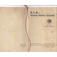 CATALOGO S.I.A. SARTORIE ITALIANE ASSOCIATE TORINO AUTONNO-INVERNO 1940 16-132