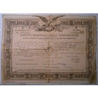 CERTIFICATO ASSICURAZIONE SOLDATO 1° REGGIMENTO ALPINI - 1922