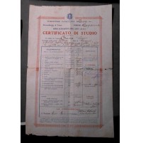 CERTIFICATO DI STUDIO SCUOLE ELEMENTARI DI CAPRAUNA / CEVA - 1932/33 - 