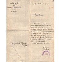 CIRCOLO DEGLI IMPIEGATI E PROFESSIONISTI - ALESSANDRIA 1880 - RINGRAZIA C9-1142