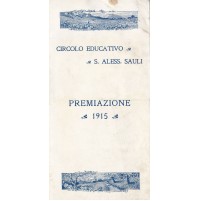 CIRCOLO EDUCATIVO S. ALESSANDRO SAULI PREMIAZIONE 1915 GENOVA 12-106