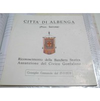 CITTA' DI ALBENGA RICONOSCIMENTO BANDIERA STORICA CIVICO GONFALONE 1978 L-5