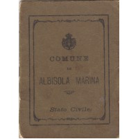COMUNE DI ALBISOLA MARINA SAVONA STATO CIVILE 1914 2-181