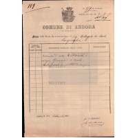 COMUNE DI ANDORA - 1892 - ESTRATTO ATTO DI NASCITA  (FT-12)