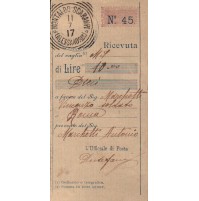 COPPIA DI VAGLIA SPEDITI DA MONTALDO ALESSANDRIA PER MILITARE R.E.  1917 C11-102