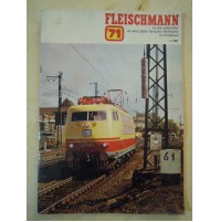 Cartaceo FERROVIARIO - Catalogo FLEISCHMANN HO 1971 treni elettrici ITA (LN-4)