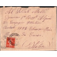 DA MARSIGLIA PER MILITARE 1° RGT ALPINI RECLUTE CHIUSA PESIO 1916  C6-416