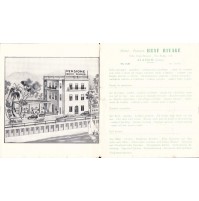 DEPLIANT PUBBLICITARIO ANNI '50 - HOTEL PENSION BEAU RIVAGE - ALASSIO
