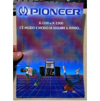 DEPLIANT PUBBLICITARIO - PIONEER - ANNI 70/80 - X-1500 e X-2300 