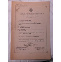 DIPLOMA DI LAUREA - DOTTORE IN MATEMATICA REGIA UNIVERSITA' DI NAPOLI 1938