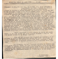 DISCORSO DI COMMIATO DI COMANDANTE COLONNELLO FRANCESCO MARI - 1919 WWI