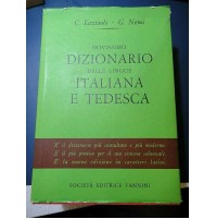 DIZIONARIO DELLE LINGUE ITALIANA E TEDESCA ED. VANNINI LAZZIOLI / NEMI - 1970